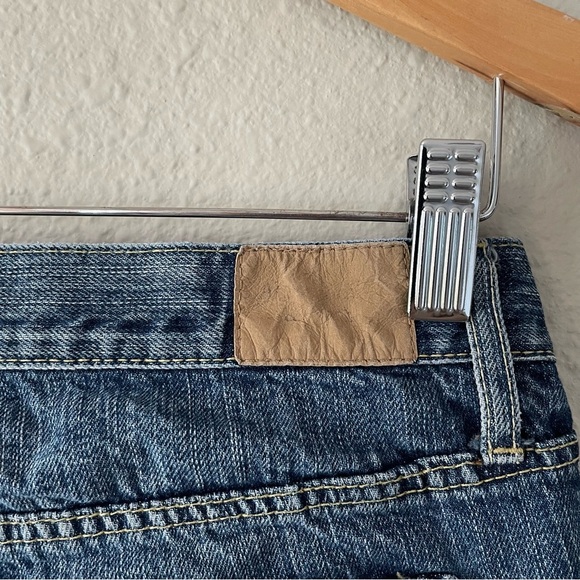 Y2K Abercrombie & Fitch Erin Low Rise Straight Jeans Women’s 2S Blue Whiskering - Picture 13 of 16